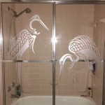 Adding A Personal Touch To Your Shower Door With Etched Glass Decals