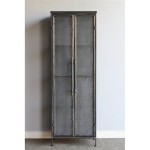 Tall Metal Cabinet With Glass Doors: A Functional And Stylish Addition To Any Home